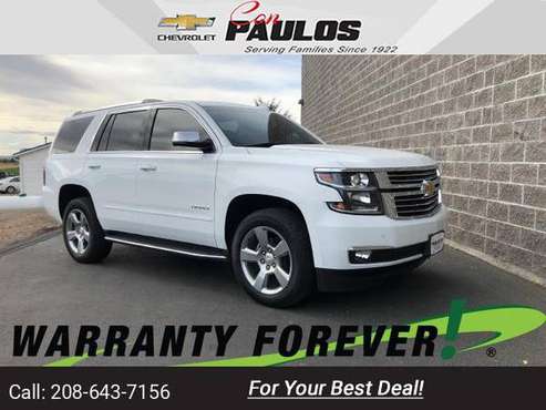 2019 Chevy Chevrolet Tahoe Premier suv Summit White - cars & trucks... for sale in Jerome, ID
