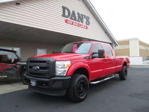2014 FORD F250 CREW CAB XL CLEAN 1 OWNER! BRIGHT RED CUSTOM WHEELS!!... for sale in Monticello, MN