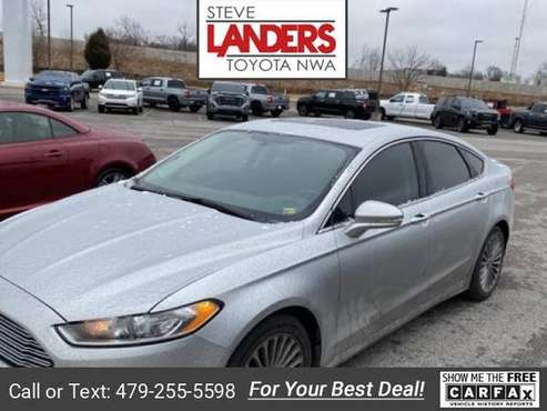 2015 Ford Fusion Titanium sedan Silver - - by dealer for sale in ROGERS, AR