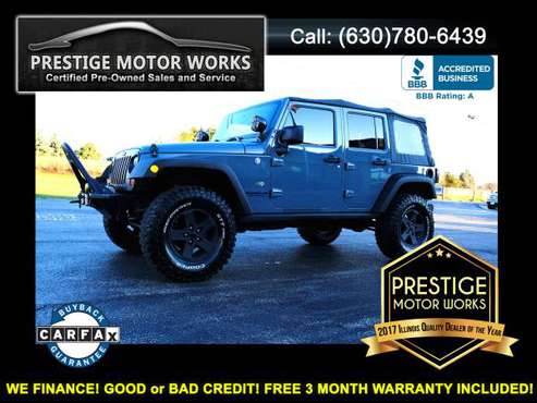 2014 Jeep Wrangler Unlimited 78K MILES! LIFT KIT! CLEAN CARFAX! for sale in Naperville, IL