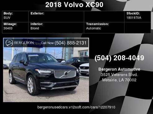 2018 Volvo XC90 T6 Inscription for sale in Metairie, LA