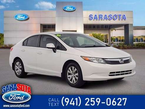 2012 Honda Civic LX - - by dealer - vehicle automotive for sale in Sarasota, FL