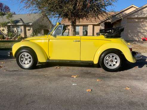 1974 Volkswagen super beetle convertible - cars & trucks - by owner... for sale in Modesto, CA