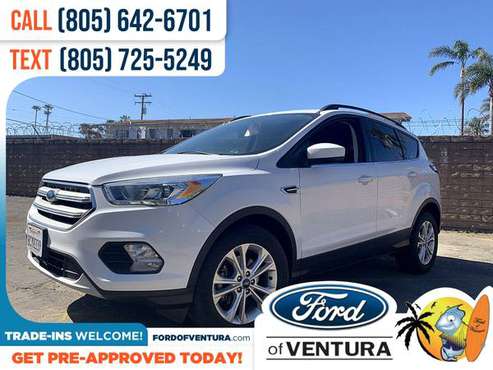 419/mo - 2018 Ford Escape SEL - - by dealer - vehicle for sale in Ventura, CA