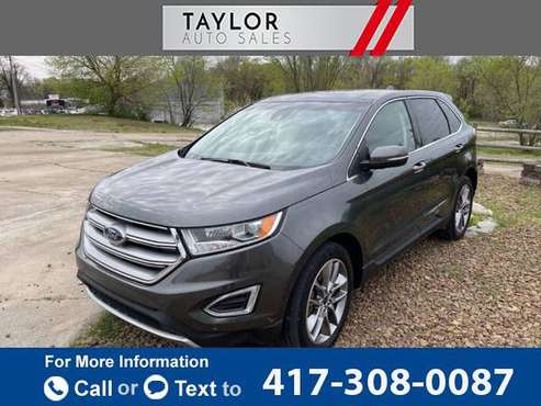 2016 Ford Edge Titanium AWD 4dr Crossover suv SILVER for sale in Springdale, MO