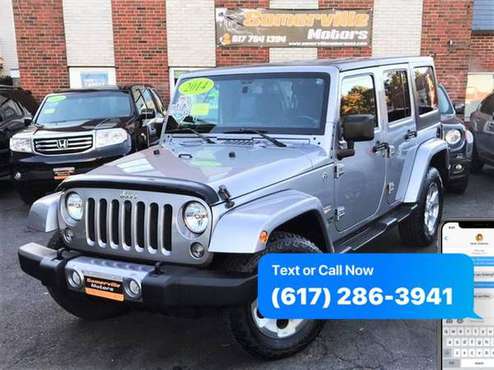 2014 Jeep Wrangler Unlimited Altitude Edition 4x4 4dr SUV - Financing for sale in Somerville, MA