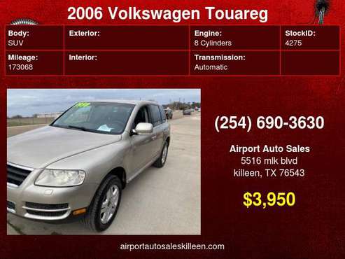 2006 Volkswagen Touareg 4dr 4 2L V8 - - by dealer for sale in Killeen, TX