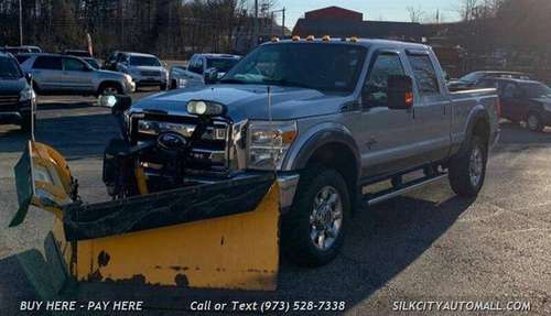 2011 Ford F-350 F350 F 350 SD LARIAT Crew Cab 4x4 Diesel w/ MEYER V... for sale in Paterson, PA