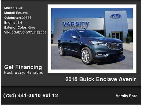 2018 Buick Enclave Avenir for sale in Ann Arbor, MI