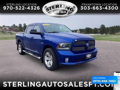 2014 RAM 1500 2WD Crew Cab 140 5 Sport - CALL/TEXT TODAY! - cars & for sale in Sterling, CO