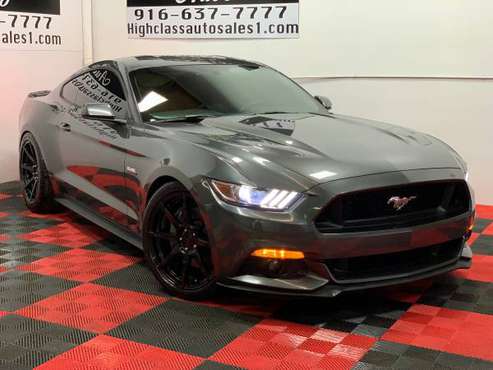 2015 FORD MUSTANG 5.0 6 SPEED MANUAL CUSTOM WHEELS CORSA EXHAUST for sale in MATHER, CA