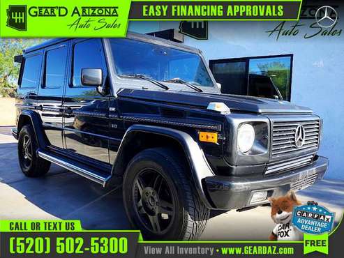 2002 Mercedes-Benz GCLASS G CLASS G-CLASS for 33, 995 or 524 per for sale in Tucson, AZ