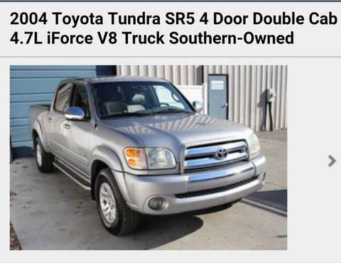 2004 Toyota Tundra, Double Cab, 4 7 Liter V8, 4 X4 for sale in Knoxville, TN