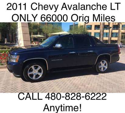 2011 CHEVROLET AVALANCHE LT 66,000 Original Miles Dark Blue Crew Cab... for sale in Scottsdale, AZ