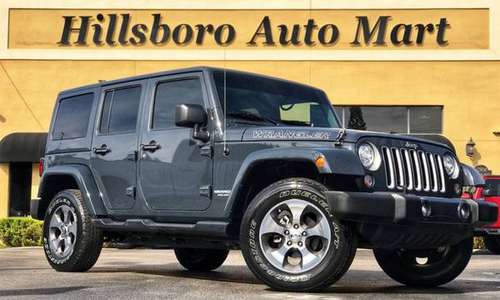2017 Jeep Wrangler Unlimited Sahara*V6*Hard top*Clean Carfax* - cars... for sale in TAMPA, FL