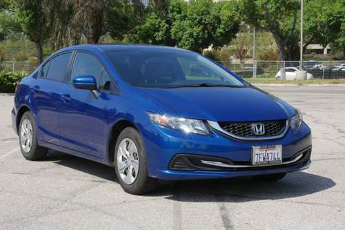 Honda Civic LX Sedan Automatic 4 door SUPER CLEAN Car Rare BLUE low for sale in Winnetka, CA