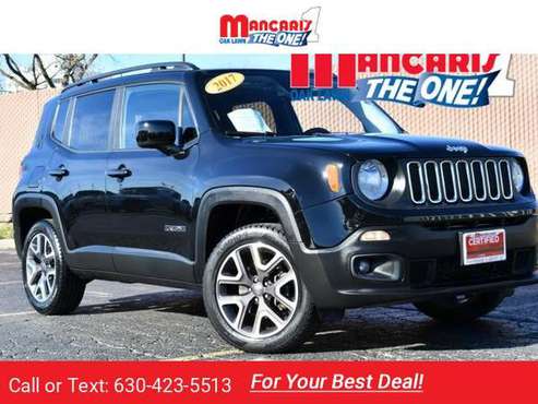 2017 Jeep Renegade Latitude - CERTIFIED 4X4 ONE OWNER REMOTE START... for sale in Oak Lawn, IL