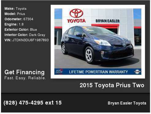 2015 Toyota Prius Two for sale in Hendersonville, NC