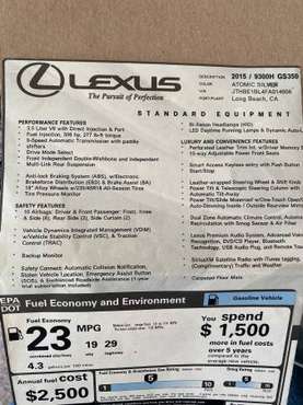 2015 Lexus GS 350 for sale in Dallas 75252, TX