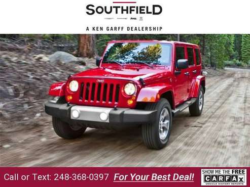 2014 Jeep Wrangler Unlimited Sahara suv - BAD CREDIT OK! for sale in Southfield, MI