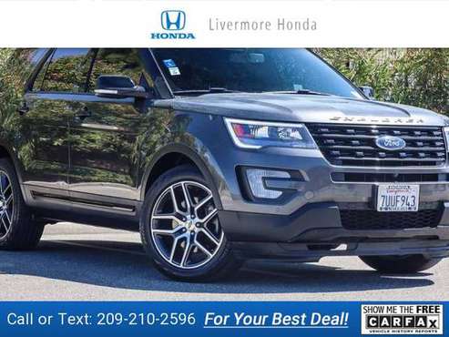 2017 Ford Explorer Sport suv Gray - - by dealer for sale in Livermore, CA