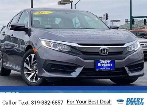 2017 Honda Civic Sedan EX sedan - cars & trucks - by dealer -... for sale in Iowa City, IA