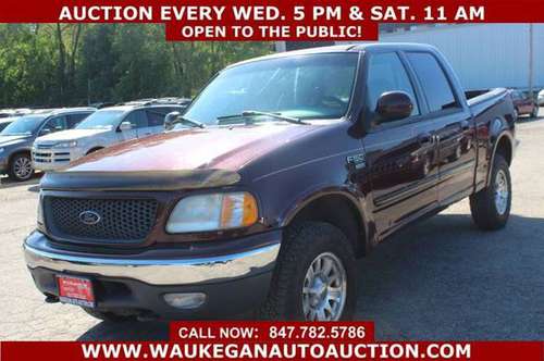 2001 *FORD* *F-150* KING RANCH 4WD 4.6L V8 ALLOY GOOD TIRES E24715 for sale in WAUKEGAN, WI