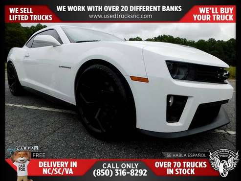 579/mo - 2015 Chevrolet Camaro ZL1 2dr Coupe FOR ONLY - cars & for sale in KERNERSVILLE, NC