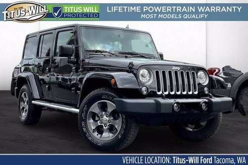 2017 Jeep Wrangler Unlimited 4x4 4WD SUV Sahara Convertible - cars & for sale in Tacoma, WA