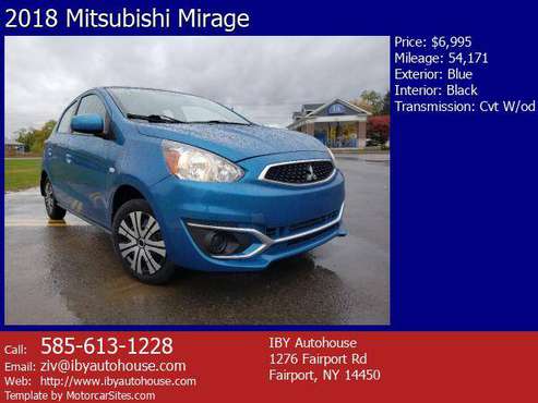 2018 Mitsubishi Mirage - cars & trucks - by dealer - vehicle... for sale in Fairport, NY