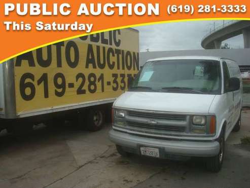 2002 Chevrolet Express Cargo Van Public Auction Opening Bid for sale in Mission Valley, CA