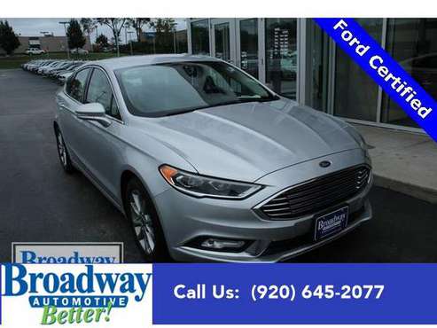 2017 Ford Fusion sedan SE - Ford Ingot Silver for sale in Green Bay, WI