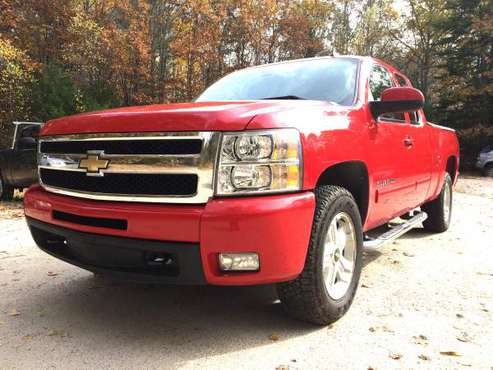 2011 Chevy Silverado LTZ 4x4, Only 118K Miles,Red,Black Leather,Loaded for sale in New Gloucester, ME