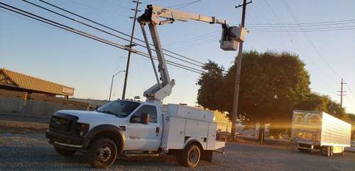 2008 ford f550 43ft bucket service truck - cars & trucks - by owner... for sale in Lodi , CA