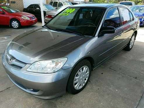 2005 HONDA CIVIC LX SEDAN AUTOMATIC COLD AC LOADED NICE TIRES CLEAN... for sale in Sarasota, FL