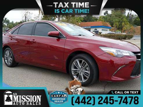 2016 Toyota Camry FOR ONLY 249/mo! - - by dealer for sale in Vista, CA
