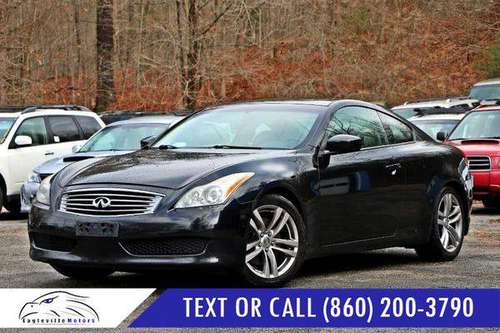 2008 Infiniti G37 Coupe 2dr Journey - CARFAX ADVANTAGE DEALERSHIP! for sale in Mansfield Center, CT