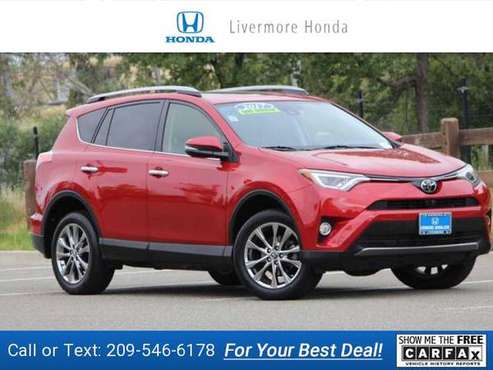2017 Toyota RAV4 Limited suv Barcelona Red Metallic for sale in Livermore, CA