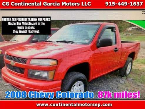 2008 Chevrolet Colorado Work Truck 2WD - cars & trucks - by dealer -... for sale in El Paso, TX