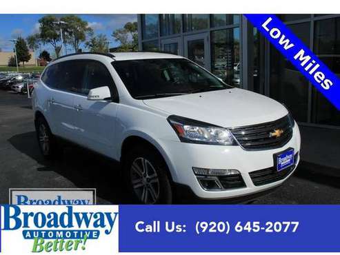 2016 Chevrolet Traverse SUV 2LT - Chevrolet Summit White for sale in Green Bay, WI