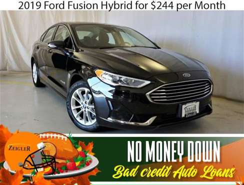$244/mo 2019 Ford Fusion Hybrid Bad Credit & No Money Down OK - cars... for sale in Chicago, IL