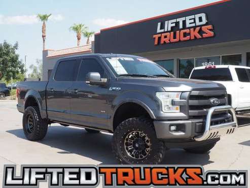 2015 Ford f-150 f150 f 150 LARIAT CREW 5.5FT 4X4 - Lifted Trucks -... for sale in Mesa, AZ