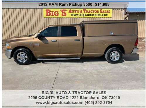 2012 RAM 3500 CREW CAB! BIG HORN! LONG BED! 6.7L DIESEL!!! - cars &... for sale in Blanchard, OK