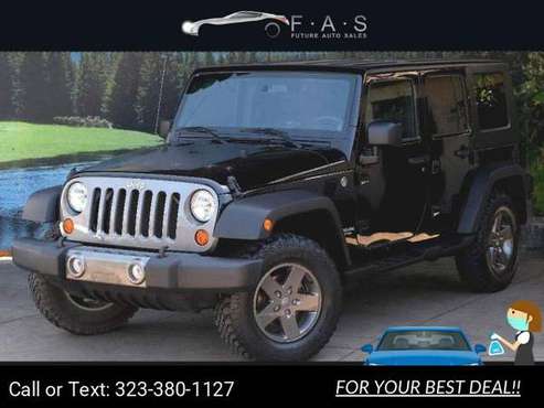 2010 Jeep Wrangler Unlimited Mountain suv Black - - by for sale in Glendale, CA