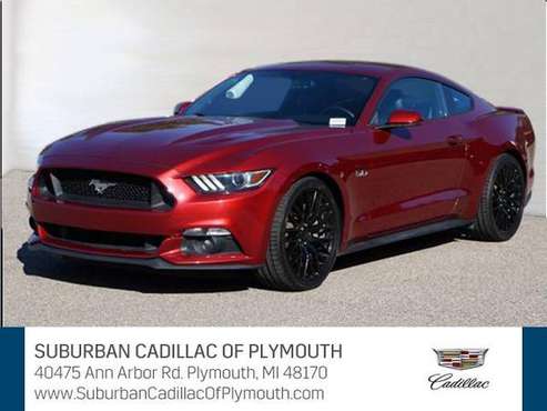 2015 Ford Mustang coupe GT - Ford Ruby Red Metallic Tinted - cars &... for sale in Plymouth, MI