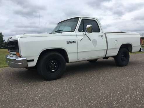 1987 Dodge D150 Std Cab Shortbox truck, Rustfree, low miles for sale in Clayton, MN