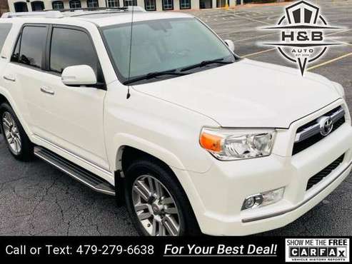 2013 Toyota 4Runner Limited AWD 4dr SUV suv White - cars & trucks -... for sale in Fayetteville, AR