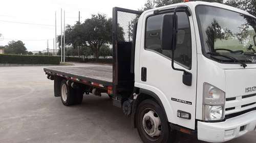2012 isuzu npr hd 16"ft flatbed - cars & trucks - by owner - vehicle... for sale in Houston, TX