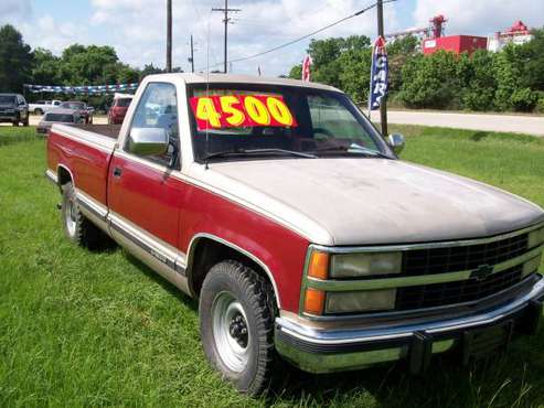 92 Chevy 1500 Red for sale in Woodville, TX, TX