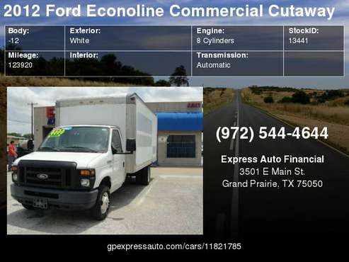 2012 Ford Econoline Commercial Cutaway E-350 Super Duty 138" 5-Spd SRW for sale in Grand Prairie, TX